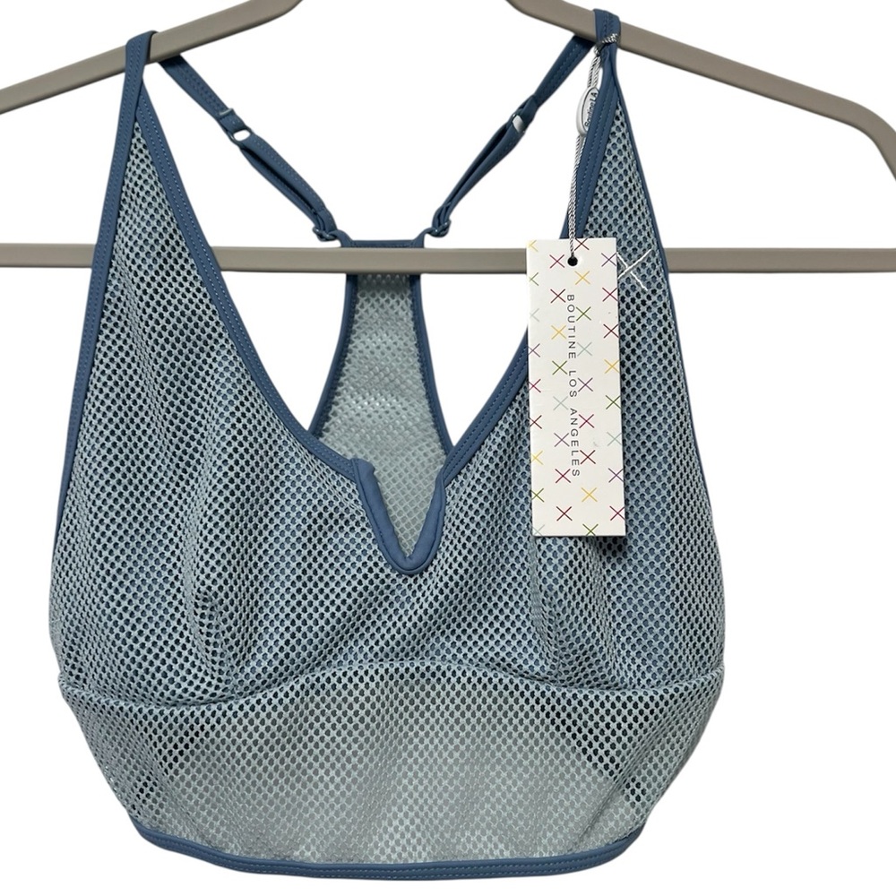 Boutine Los Angeles pacific set top in slate Blue Mesh NWT size M